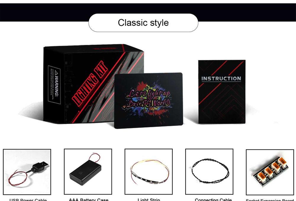 Лед осветление за Lego Dreamzz - Nightmare Shark Ship 71469