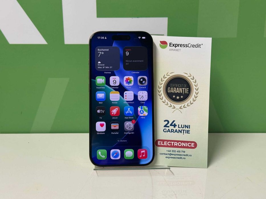 iPhone 16 Pro 256GB - 96% (B.60313 Tatarasi) Garantie 2 ani