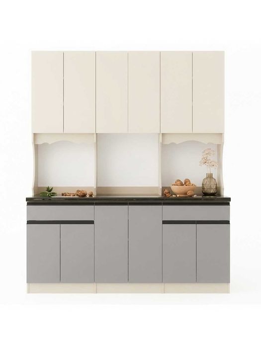 Кухонный гарнитур Глория 180×60×206 см, без сверления