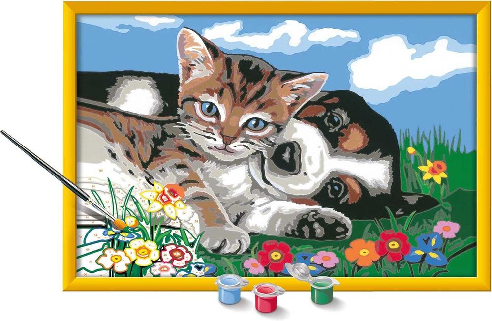Картина за рисуване по номера Ravensburger CreArt оцветяване с бои 7 вида