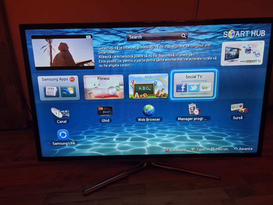 Samsung Smart TV Full HD 116 cm + Sistem 3D (2 perechi ochelari incluse)
