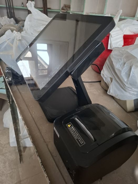 Monoblok va chek printer. Savdo terminali. Kassa hisob kitobi uchun