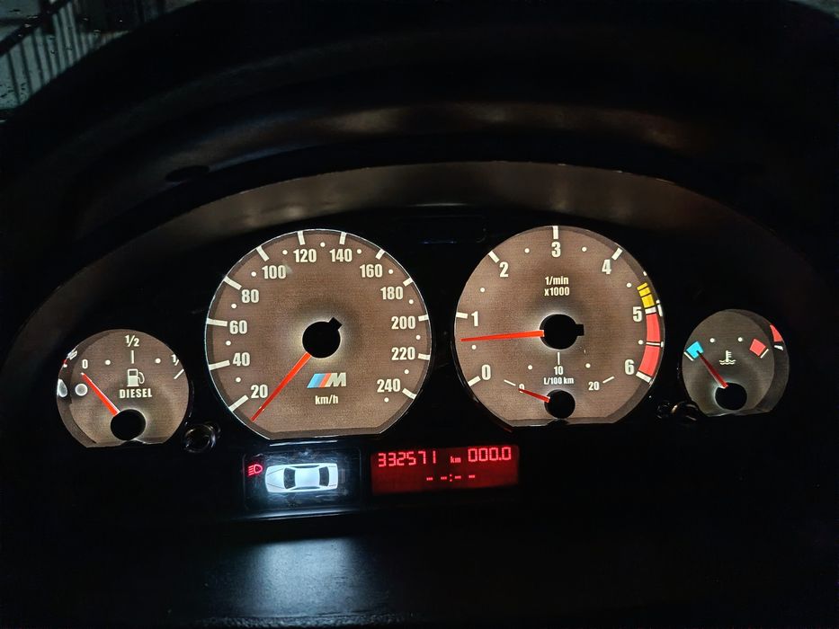 М циферблати за BMW E46 + бяла подсветка | Преработка на табла