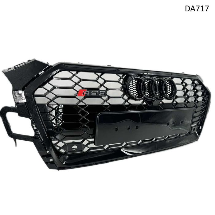Предна RS решетка за Audi A5 RS5 20-23 пчелна пита черна грил ауди а5