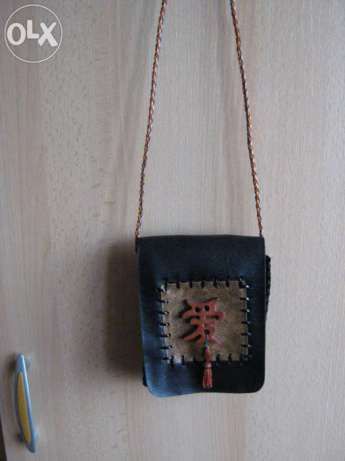 Borseta, gentuta de umar, piele naturala