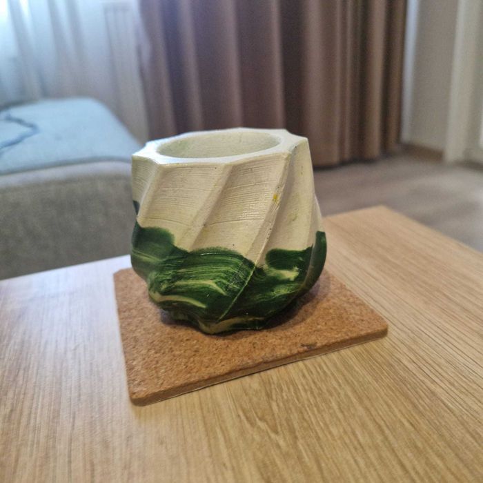 Mini vaze din ipsos suport pentru lumanri