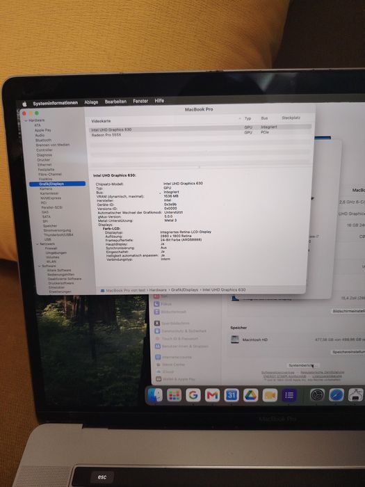 Apple MacBook Pro 15" (2019) | Intel Core i7 | 16GB RAM | 500GB SSD | Radeon Pro 555X