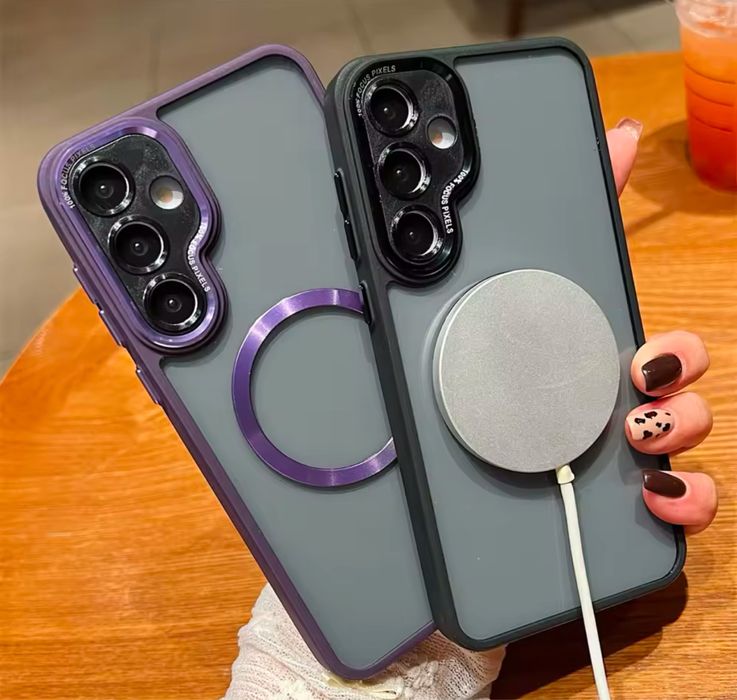 Samsung A15/A16/A35/A34/A54/A25/A55/S24 FE Husa TPU Magsafe Neagra