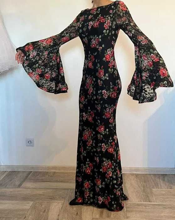 Rochie de ocazie tip sirena-material dantela elastica