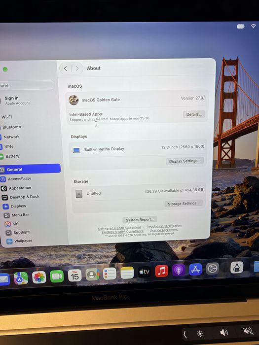 MacBook Pro 13” M1 – 8GB RAM / 512GB SSD – Grad A 94% baterie