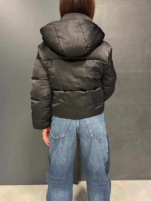 MANGO Дамско зимно черно яке