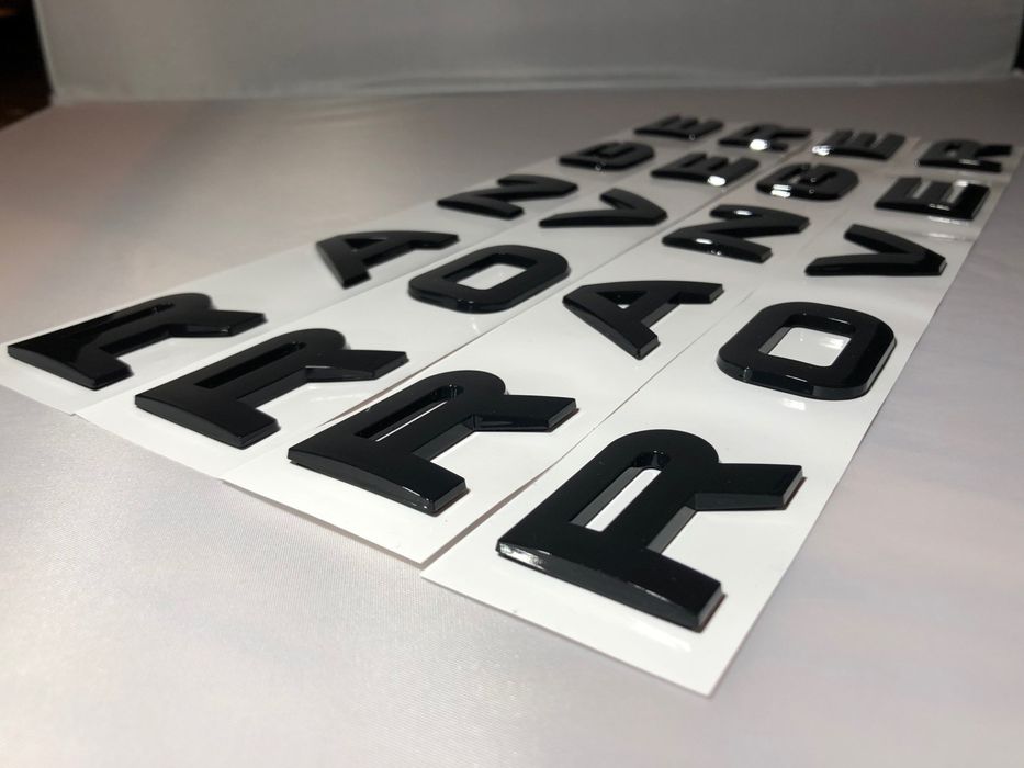 Черна емблема надпис Range Rover Land rover за преден,заден капак