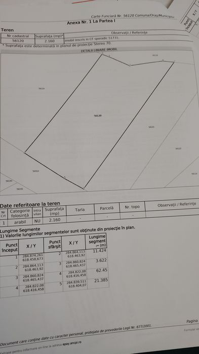 Teren cu front generos la sosea 31 m, 2160mp TOATE UTILITATILE