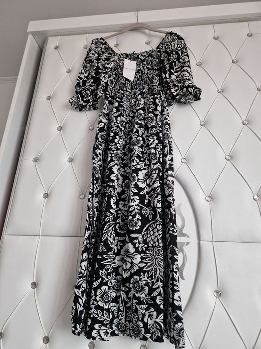 Rochie vaporoasa cu imprimeu