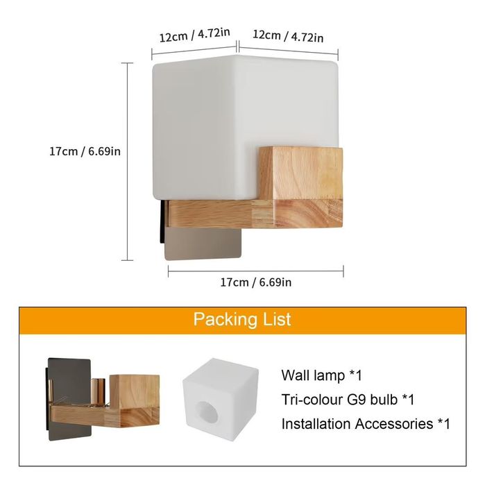 Aplica de perete interioară din lemn