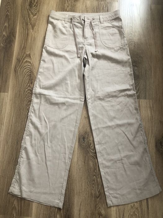 Льняные штаны h&m