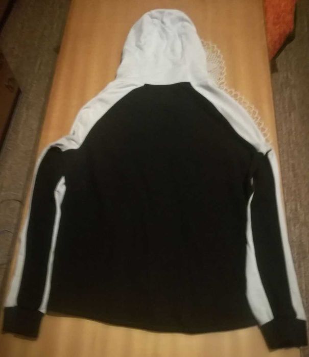 NIKE/НАЙК-Оригинален Черно Бял Памучен Суичър-Горнище !