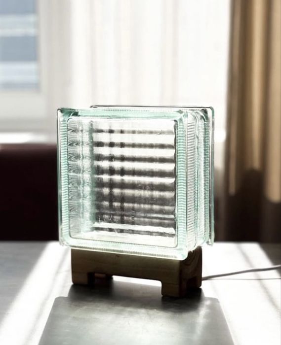 Светильник из советского стеклоблока