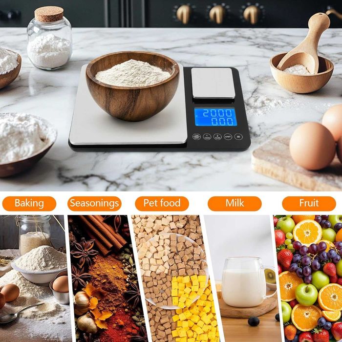 Кухненска везна Kitchen Scales , 15 kg/1 g & 500 g/0.01 g