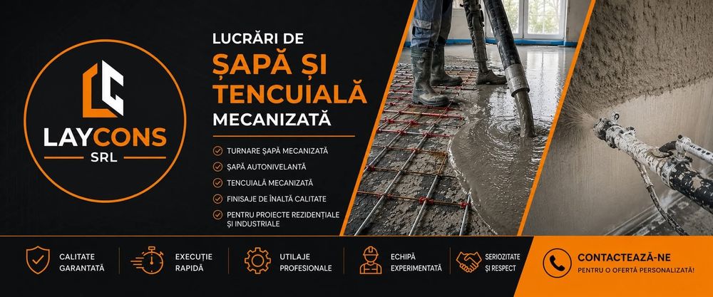Tencuieli sape mecanizate finisaje mecanizate