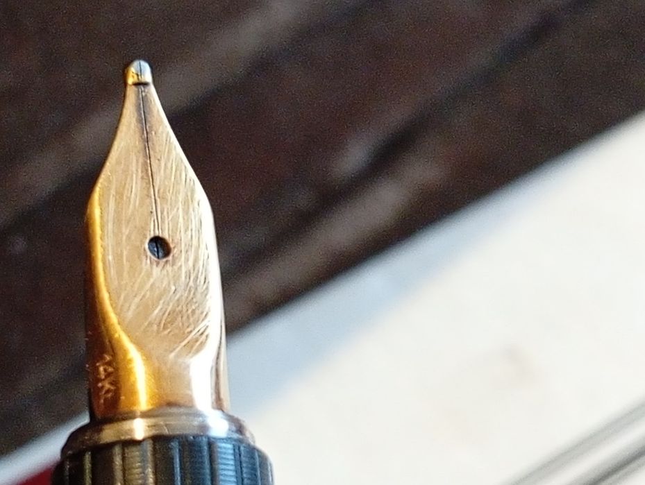 Stilou Aurora  argint placat cu aur