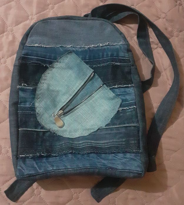 Handmade дънкови чанти с дантела