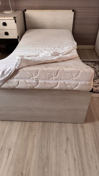 Люксовый ортопедический матрас кокос/латекс 90×200 + кровать BRW