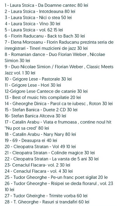 Cd muzica rock , disco , pop Romania