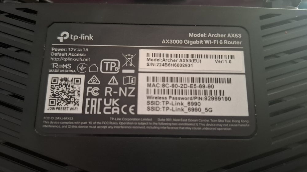 Router Archer ax53 ax3000 gigabit wi-fi 6