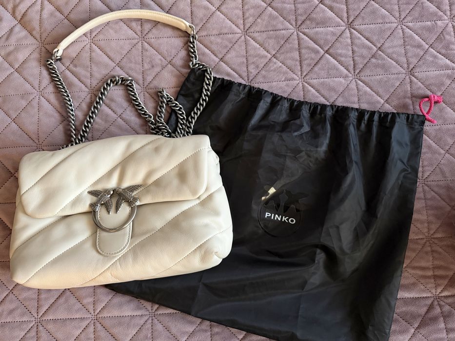 Кожена чанта Pinko