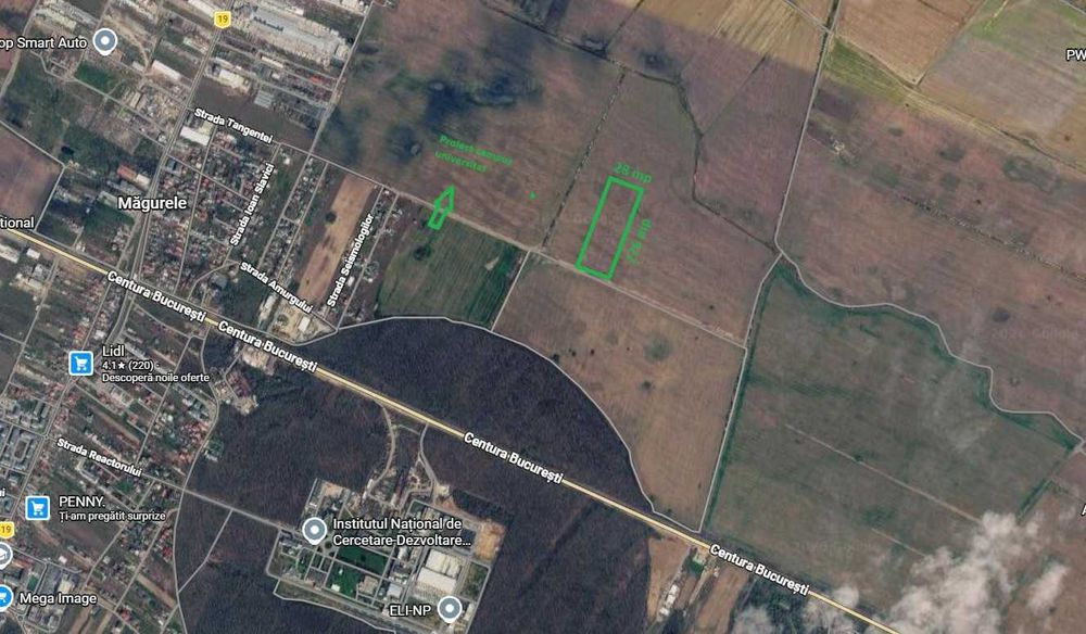 Teren INTRAVILAN 8.000 mp | Magurele – str. Tangentei | ZONA REZIDENTIALA