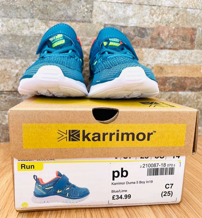 Karrimor Duma 5 Blue-Lime  -  Детски Спортни Маратонки