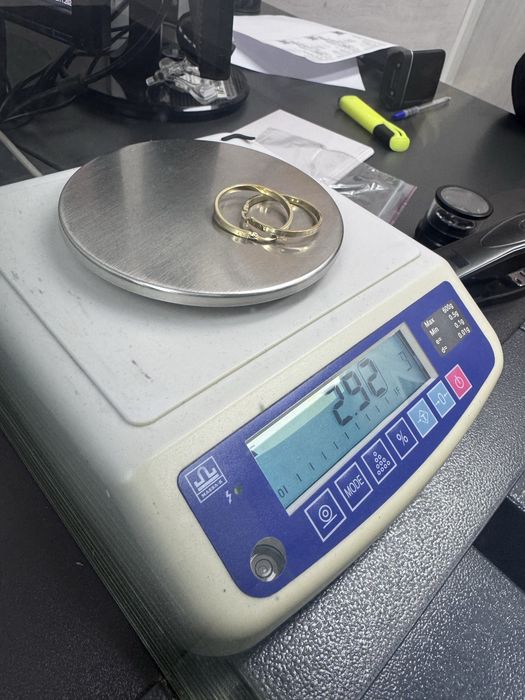 Золото картие серьги