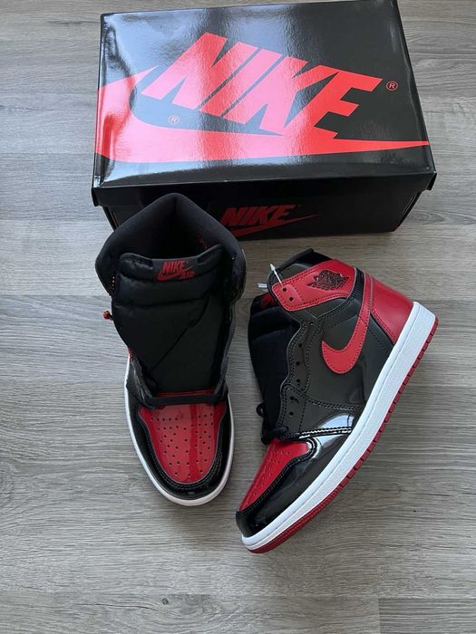 #WOW# Nike Air Jordan 1 Patent Bred - Verificare Colet - Premium