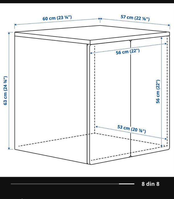 Dulap alb/verde Ikea Stuva