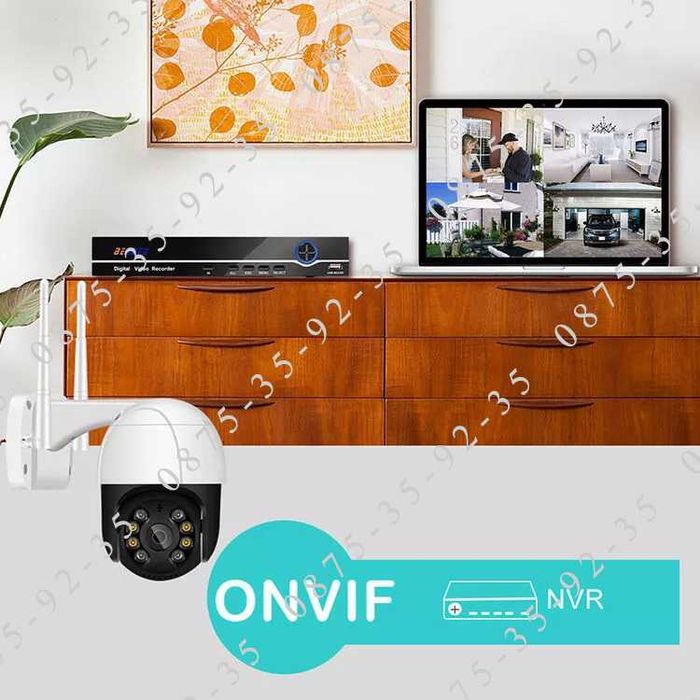 iCSee 8MP Куполна PTZ IP CAMERA WiFi Външна ВОДОУСТОЙЧИВА камера Wi-Fi