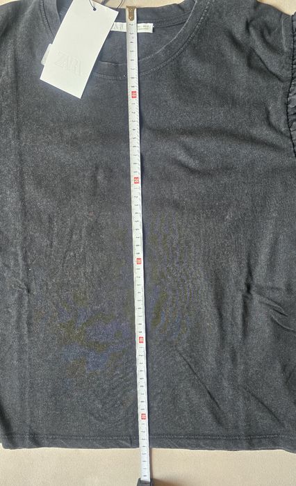 Блуза с къс ръкав Zara