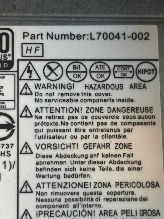 HP Prodesk G6 600 carcasa + sursa l75200-001 /260W l75200-002