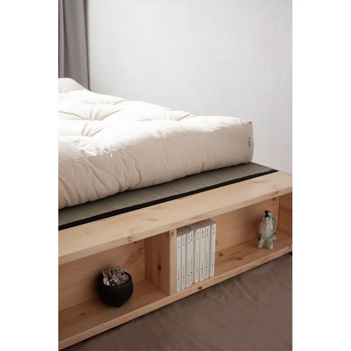 Cadru de pat Karup 180x200, cu somiera si saltea incluse