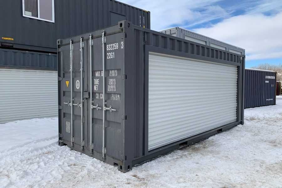 Container de depozitare de 6 metri cu ușă rulantă mare