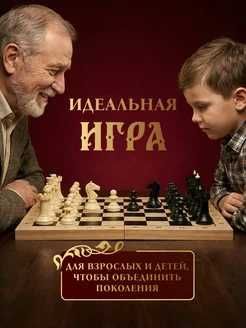 Шахматы большие пластиковые с деревянной доской (43/43 см)