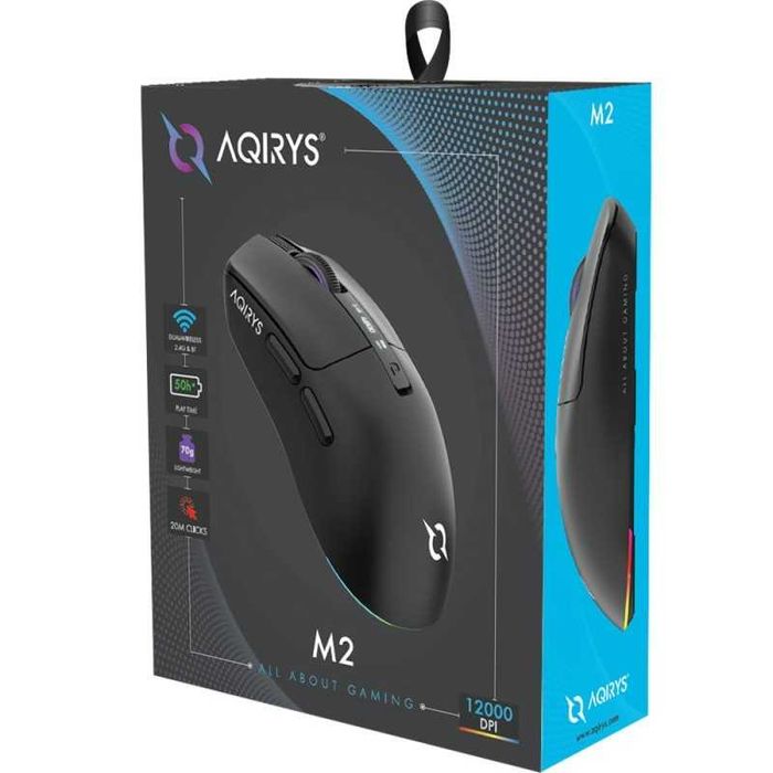 Mouse Gaming AQIRYS M2 RGB Wireless Black