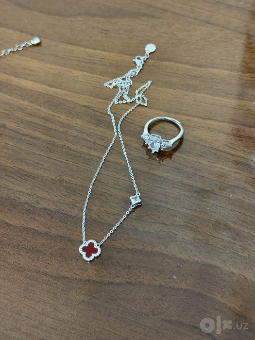 Серебро Цепочка, браслет, серьги, кольцо