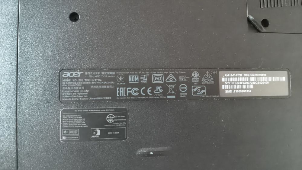Acer Nitro 5  i5 gen8