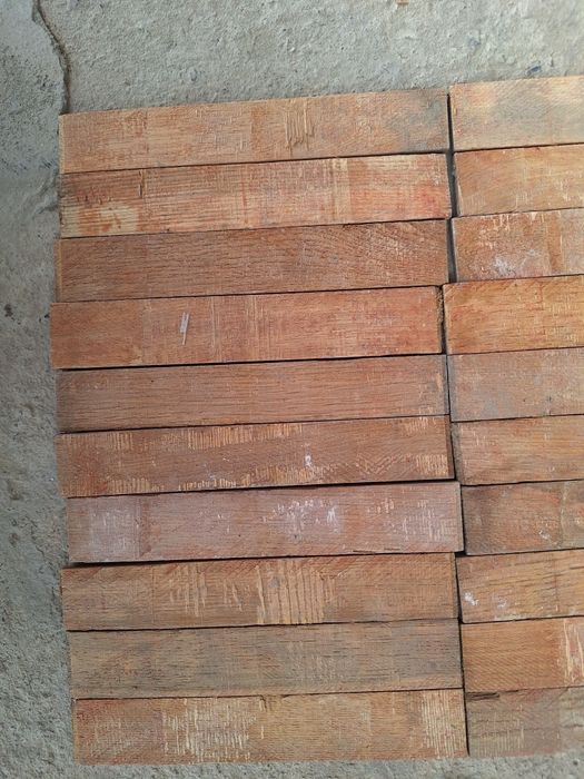 Дубовый штучный паркет советский, 15.5×3.5см