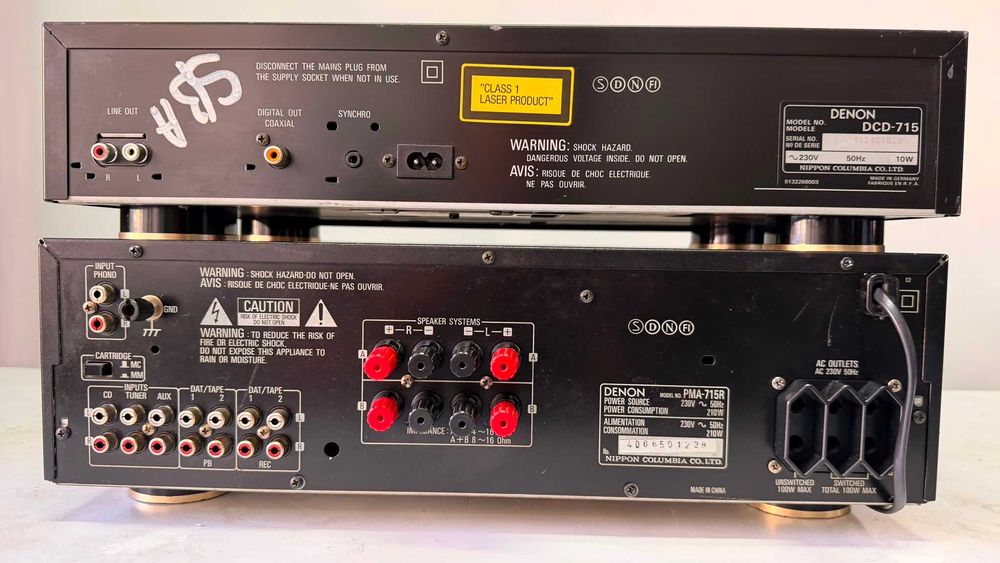 Amplificator Denon PMA-715R si CD Player DCD-715 Lambda SLC Phono MM/MC Linie Audio