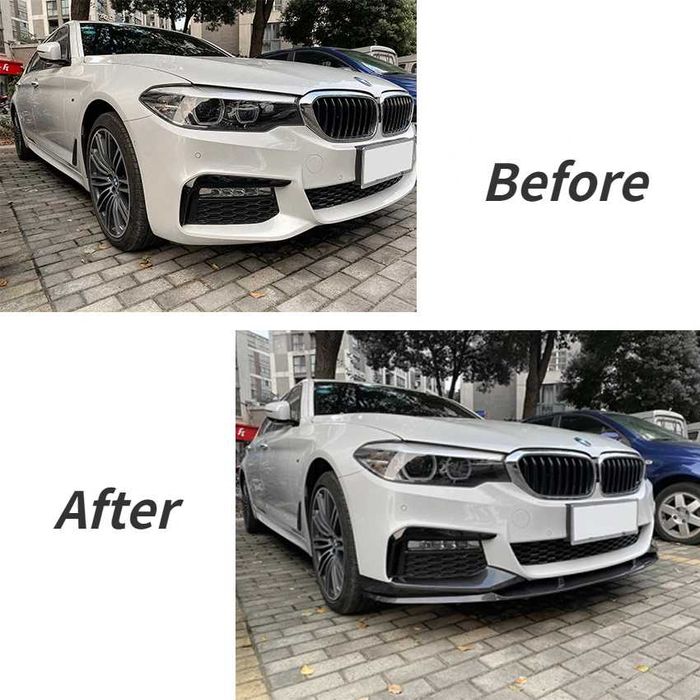 Prelungire Extensie Lip Bara Fata M BMW Seria 5 G30 G31, Negru Lucios