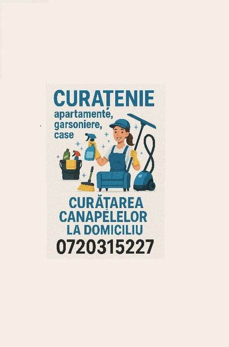 Oferim curățenie la domiciliul clientului