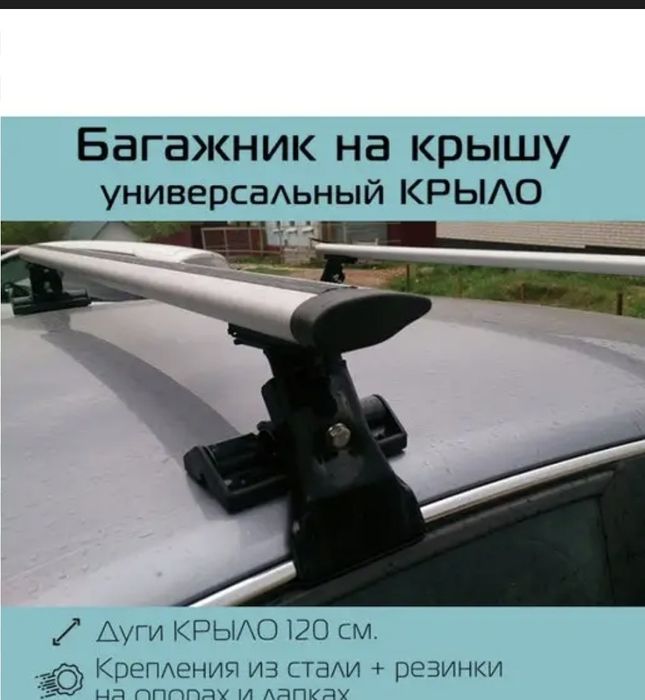 Bagajnik evrodetal krilo unversalniy gladkiy krishaga