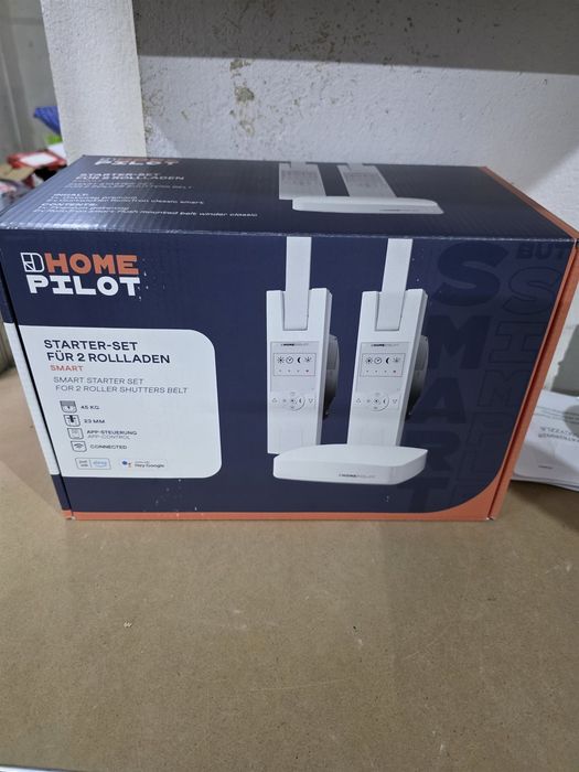 Set smart home cu 2 infasuratoare electrice de chinga si unitate centrala HOMEPILOT RolloTron